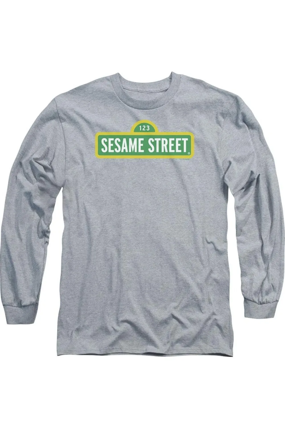 Sesame Street Logo Long Sleeve Adult Tee / T-Shirt