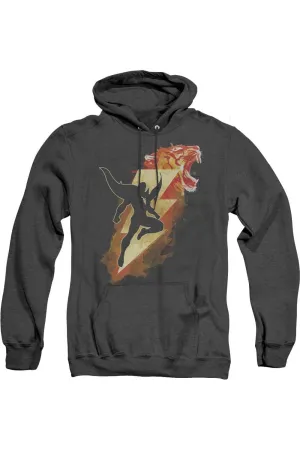 Shazam Movie Tiger Bolt Adult Heather Hoodie / Hooded Sweatshirt
