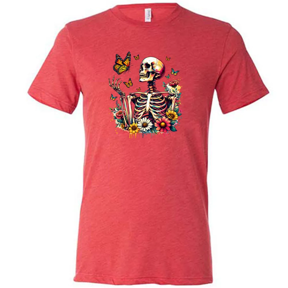 Skeleton Butterflies Shirt Unisex