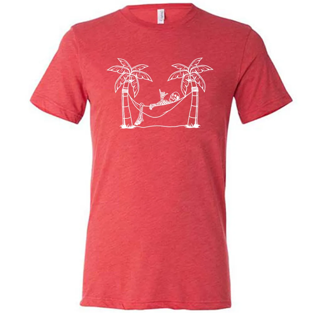 Skeleton Hammock Chilling Shirt Unisex