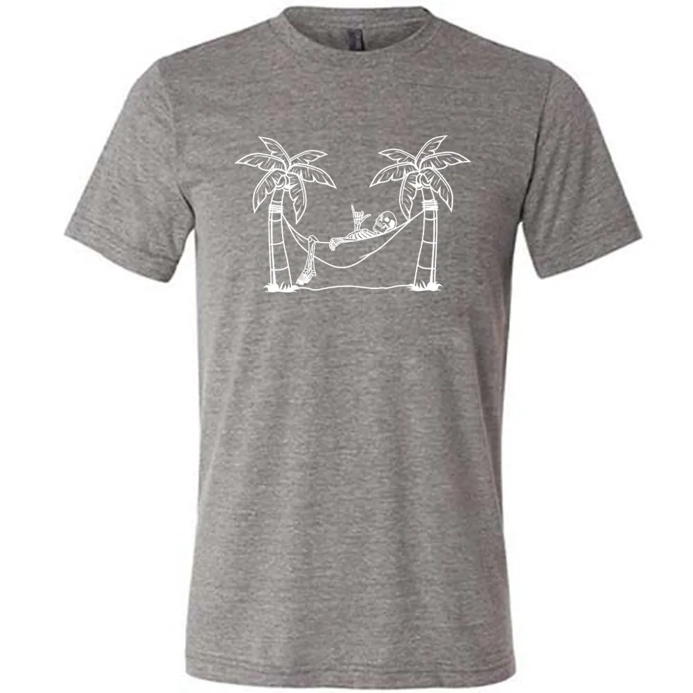 Skeleton Hammock Chilling Shirt Unisex
