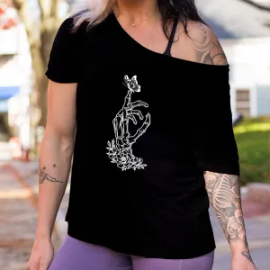 Skeleton Hand Butterfly | Slouchy Tee