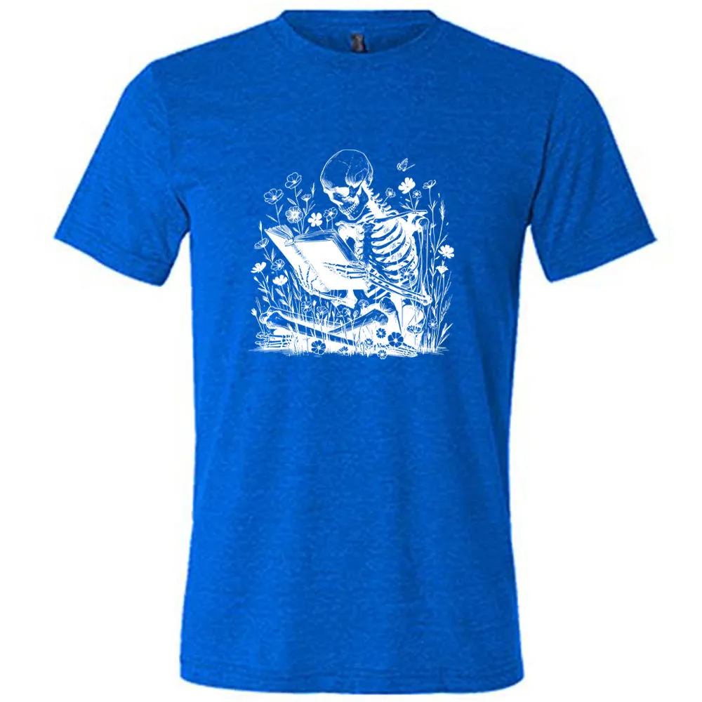 Skeleton Reading Shirt Unisex