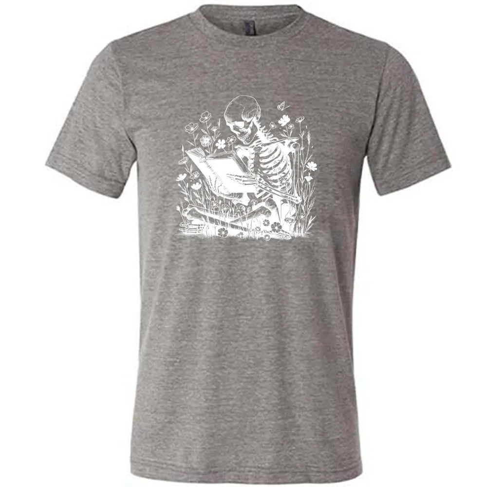 Skeleton Reading Shirt Unisex