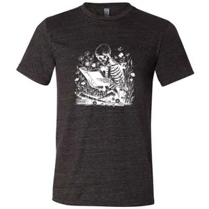 Skeleton Reading Shirt Unisex