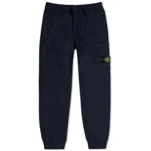 Stone Island Navy Brushed Cotton Cargo Sweatpants