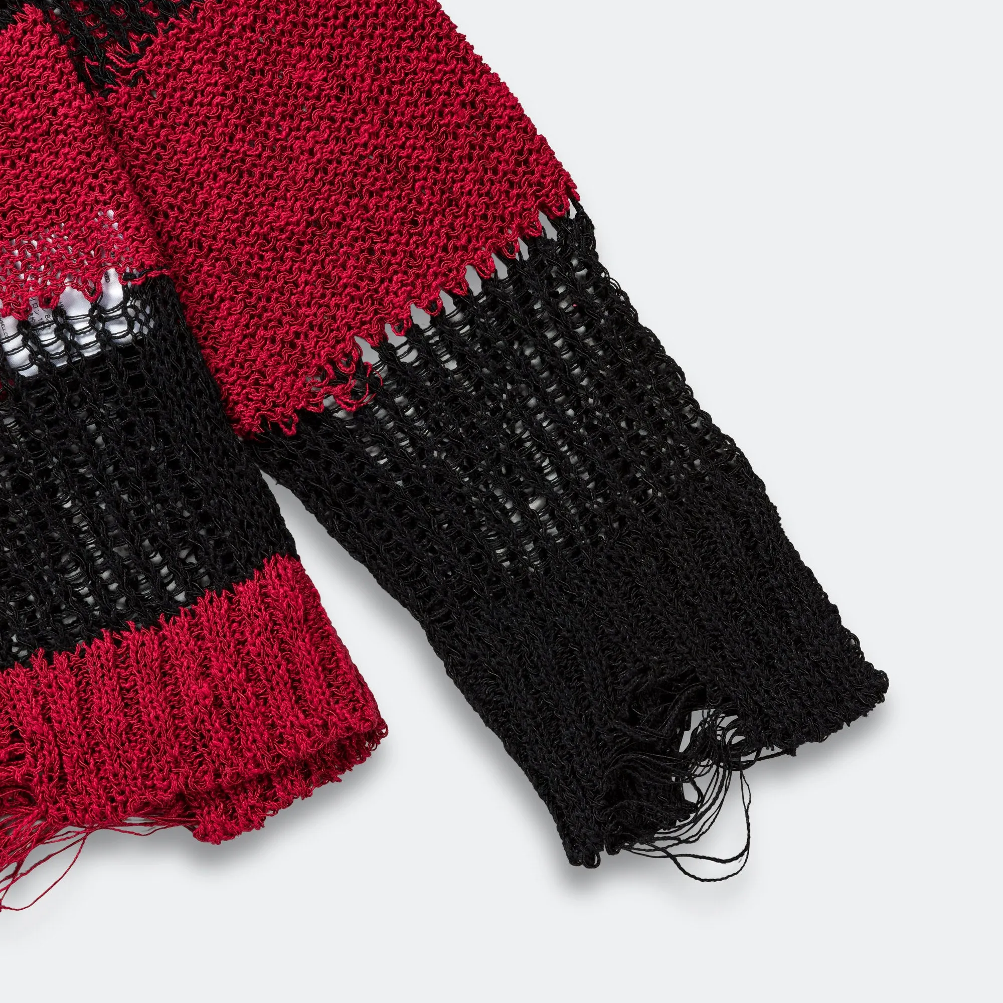 Stripe Crewneck Sweater - Black/Red