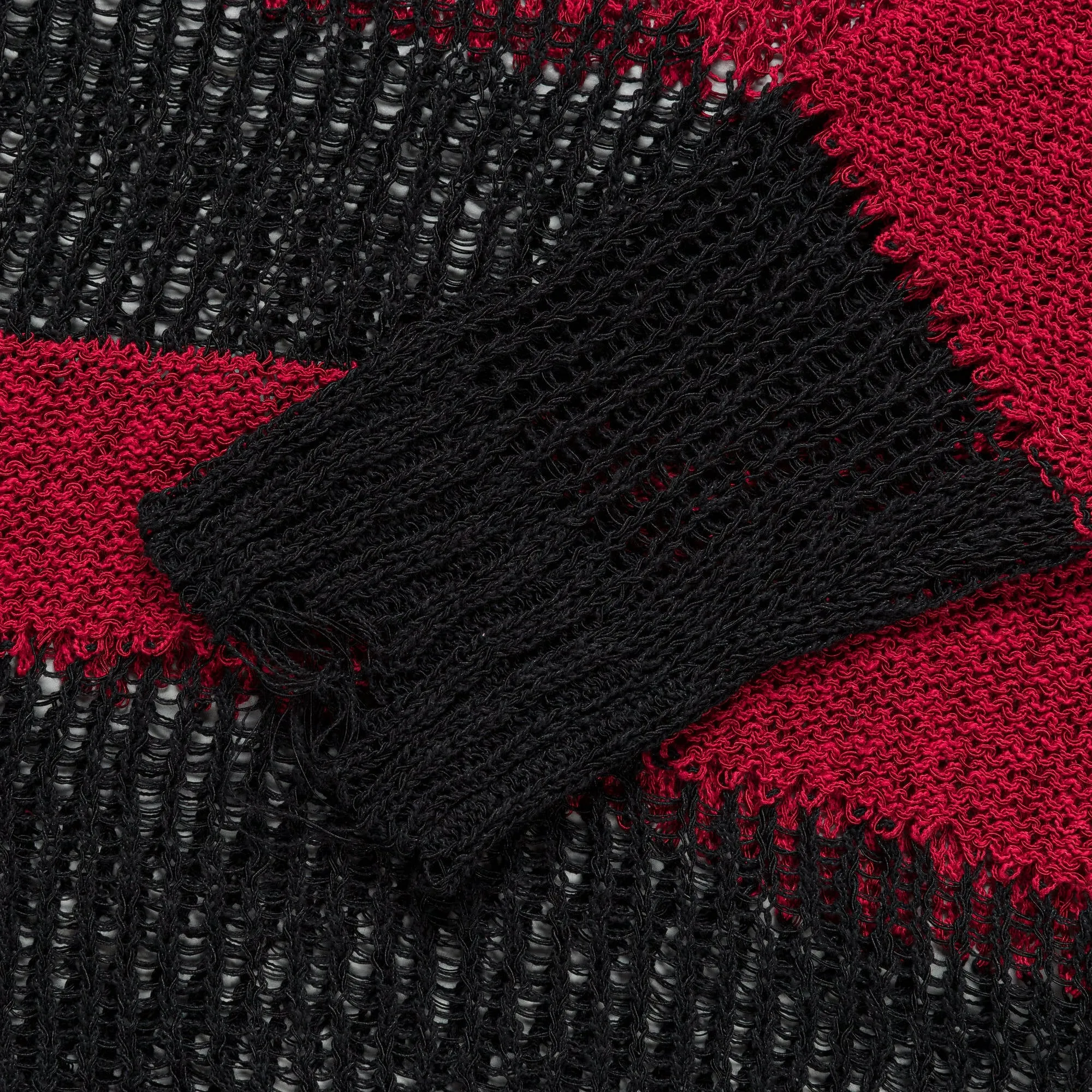 Stripe Crewneck Sweater - Black/Red