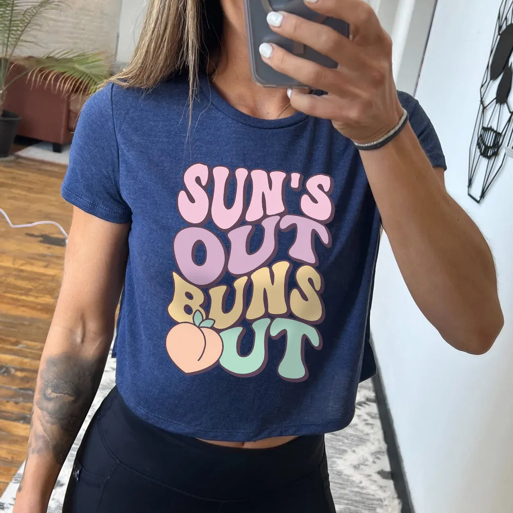 Suns Out Buns Out Cropped Tee