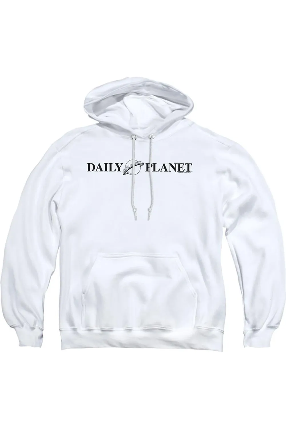 Superman Daily Planet Logo Adult Pull Over Hoodie / Hooded Sweatshirt