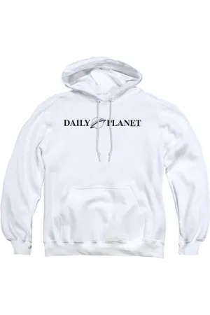 Superman Daily Planet Logo Adult Pull Over Hoodie / Hooded Sweatshirt