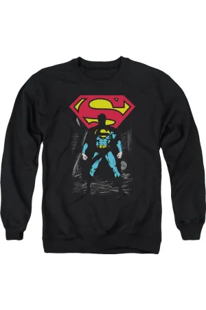 Superman Dark Alley Adult Crewneck Sweatshirt