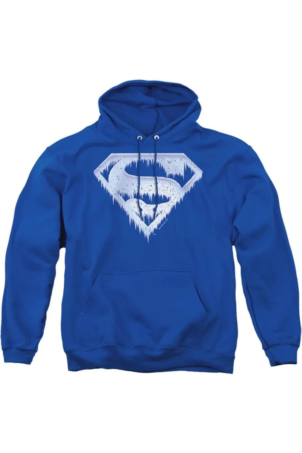 Superman Ice And Snow Shield Adult Pull Over Hoodie / Hooded Sweatshirt
