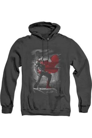 Superman Metropolis Guardian Adult Heather Hoodie / Hooded Sweatshirt