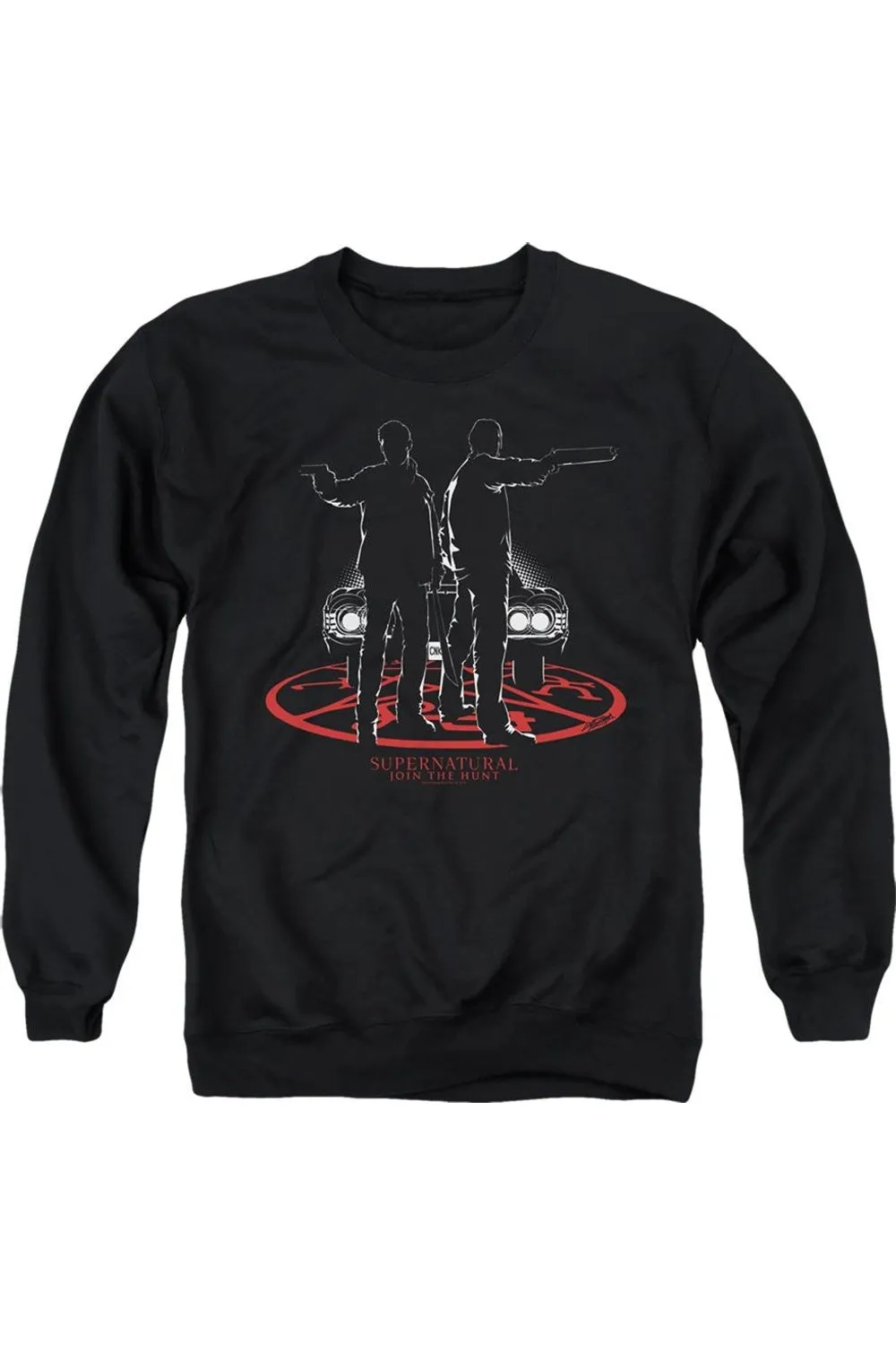 Supernatural Silhouettes Adult Crewneck Sweatshirt