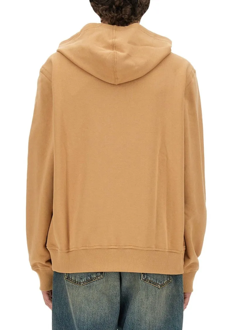 Sweatshirt With Prominent Pegasus Embroidery