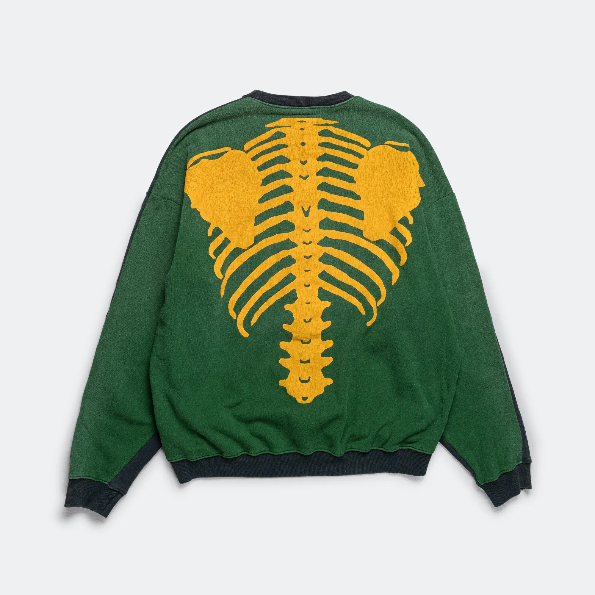 SWT Knit 2Tones Remake BIG SWT (BONE) - BLKxGreen