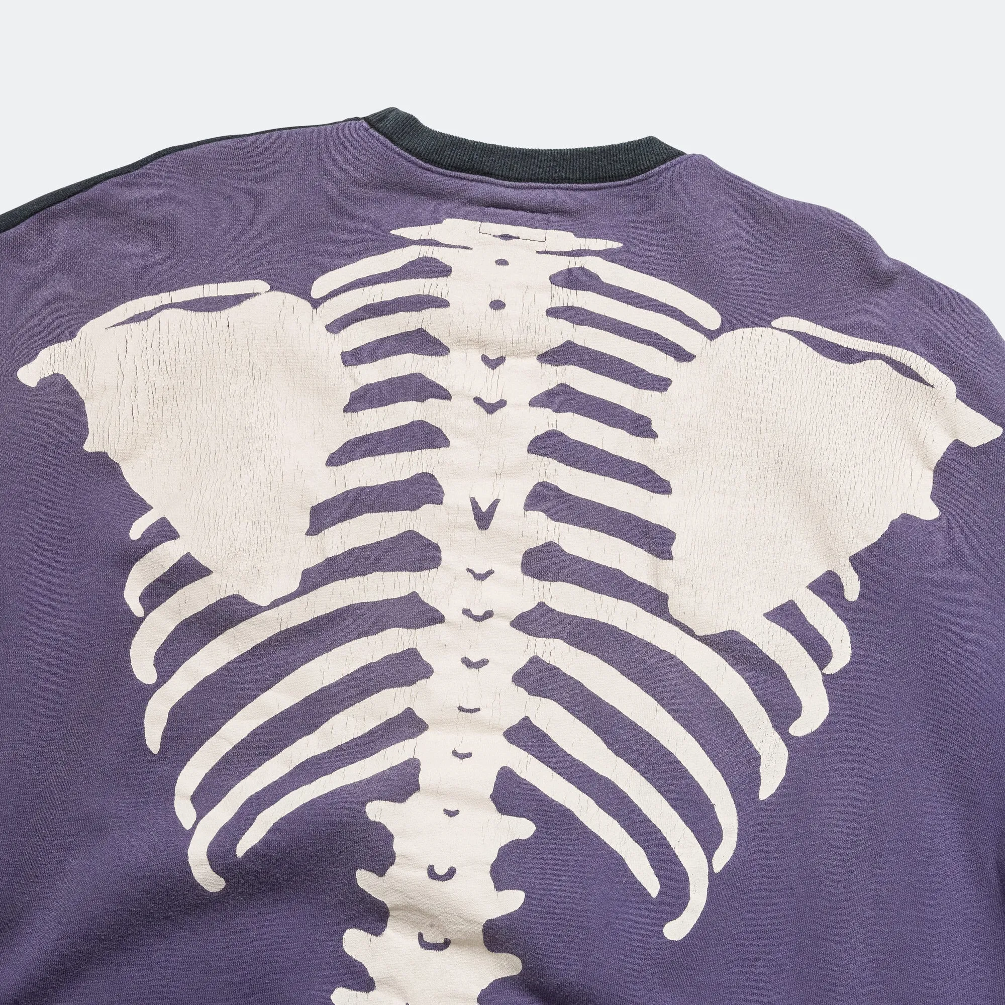 SWT Knit 2Tones Remake BIG SWT (BONE) - BLKxPurple