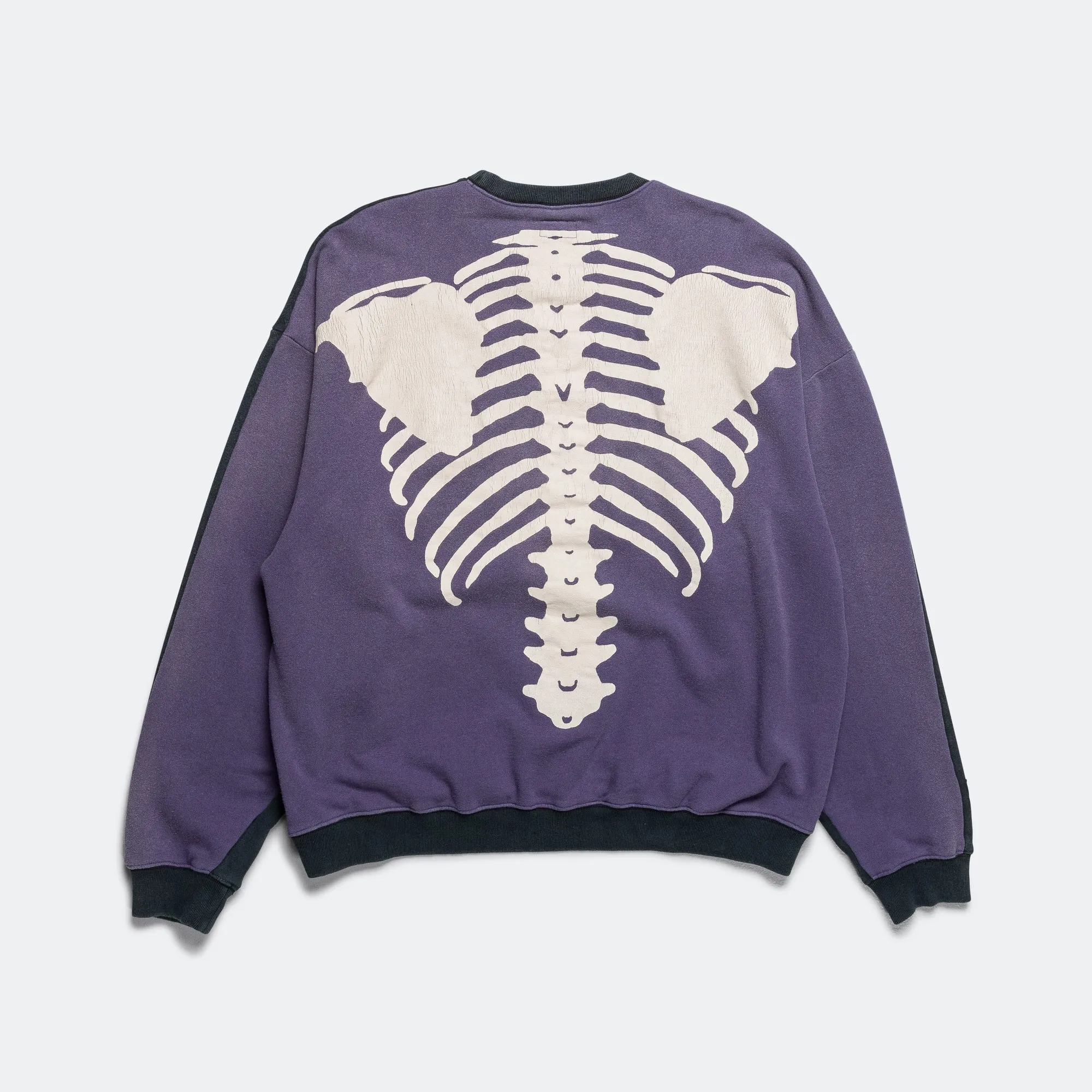 SWT Knit 2Tones Remake BIG SWT (BONE) - BLKxPurple