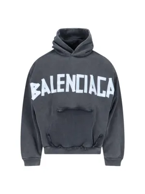 Tape Type" Hoodie  Olive Green