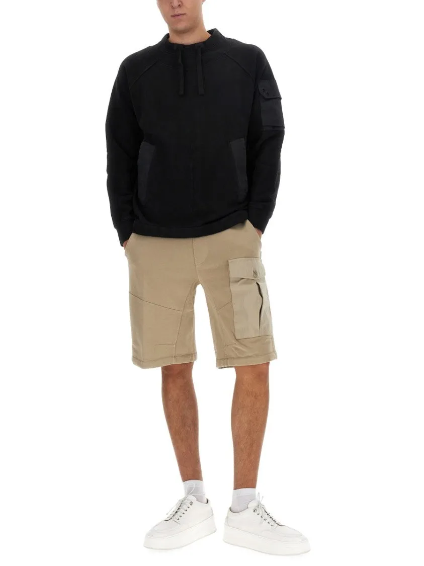 Textured Cotton Sweatshirt