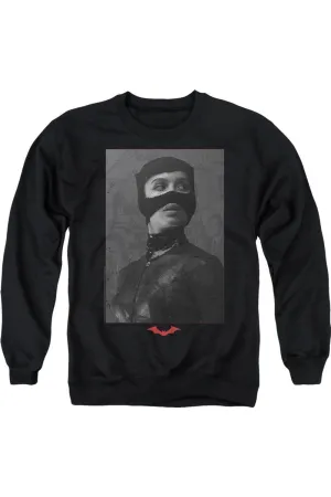 The Batman (2022) Catwoman Worn Portrait Adult Crewneck Sweatshirt