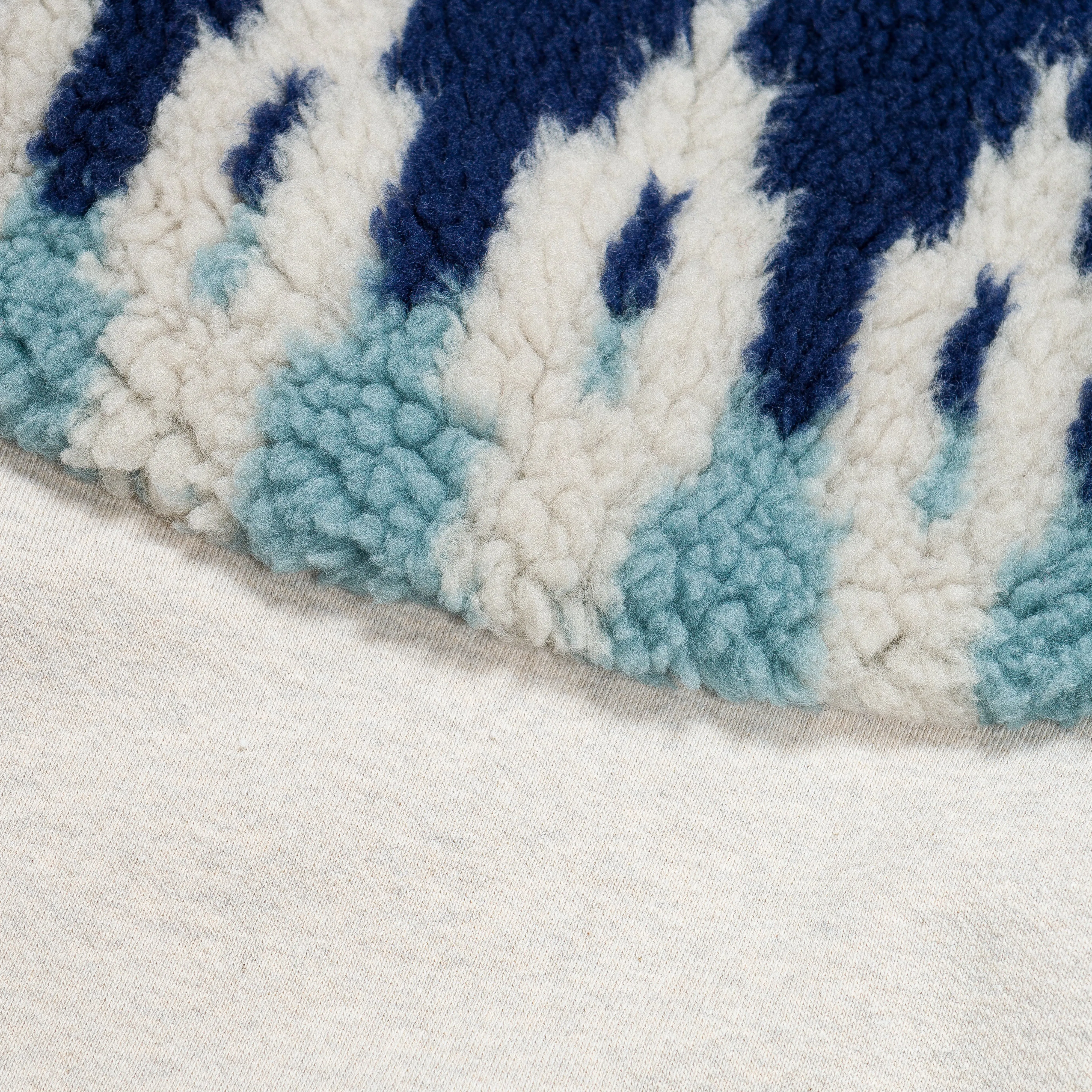 TOP Fleece Knit x BOA Fleece NORDIC SWT - Navy/Red