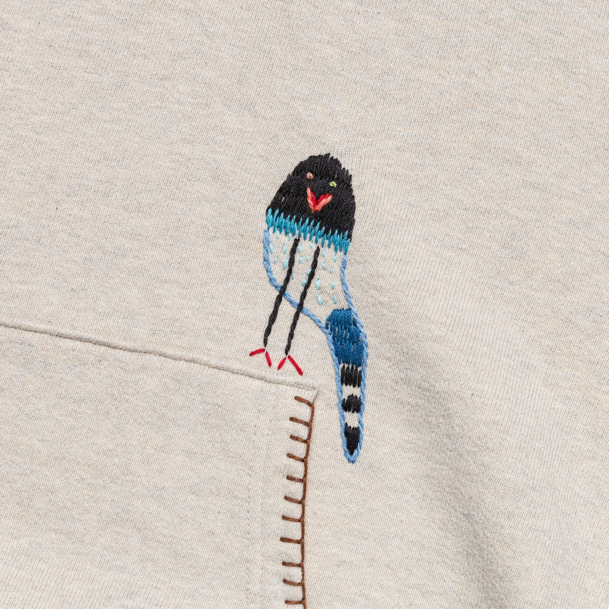 TOP SWT Knit Hoodie (MAGPIE) - Ecru