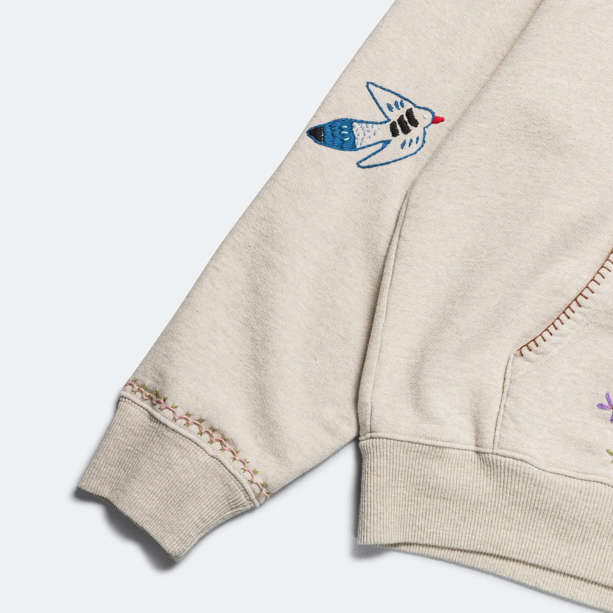 TOP SWT Knit Hoodie (MAGPIE) - Ecru