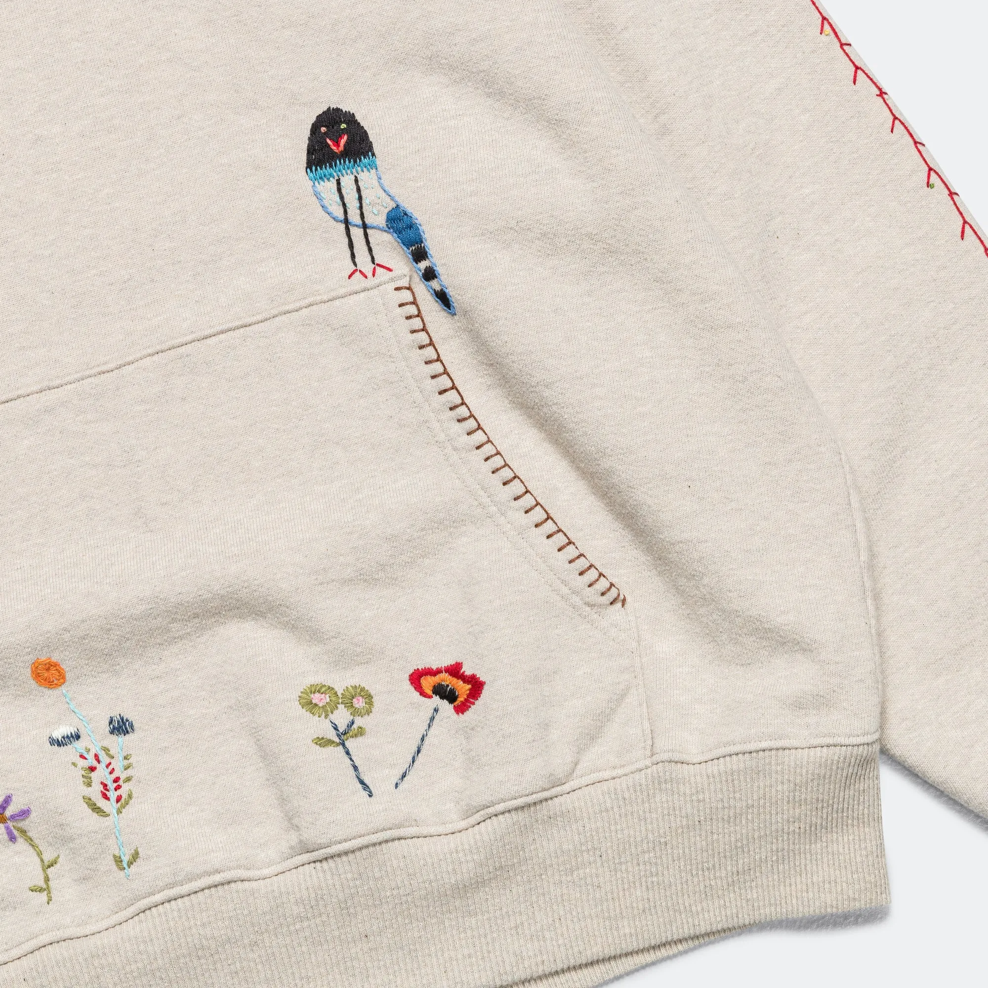 TOP SWT Knit Hoodie (MAGPIE) - Ecru