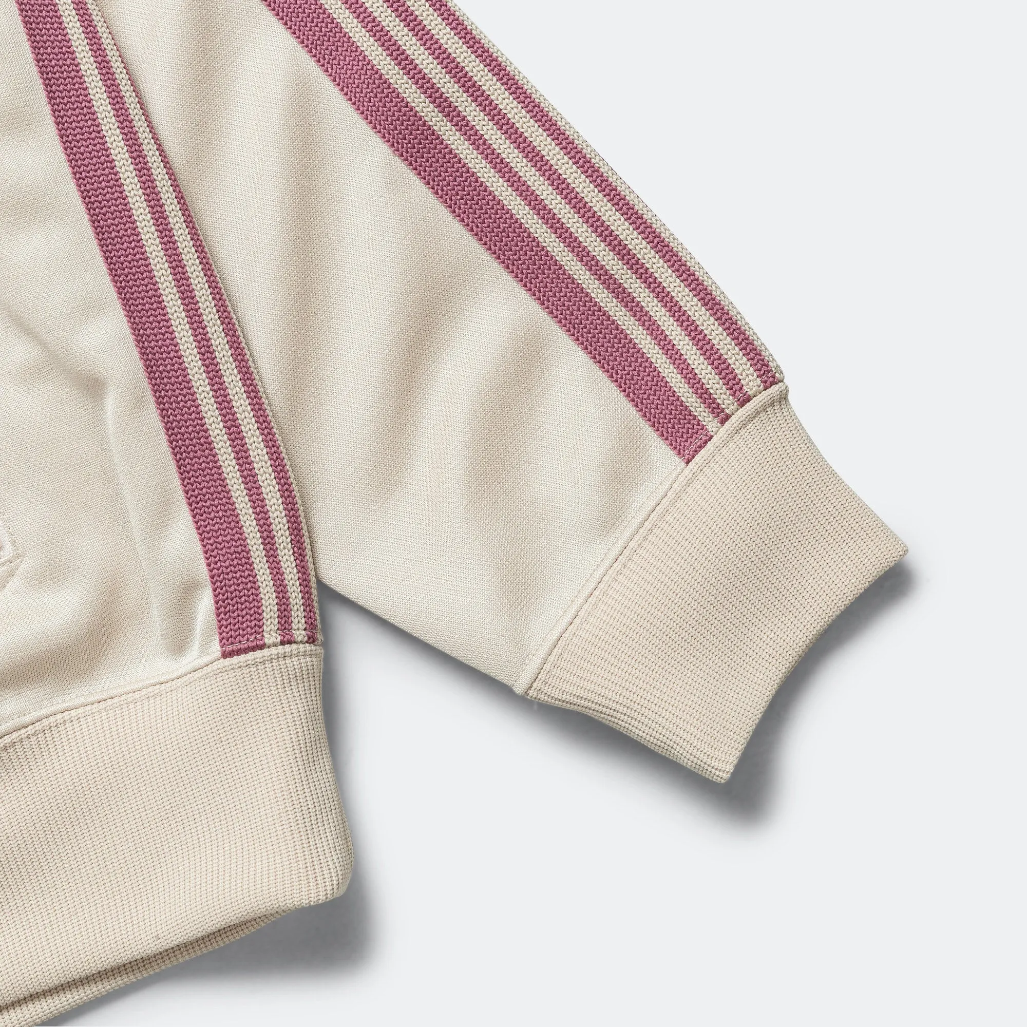 Track Jacket - Ivory Poly Smooth