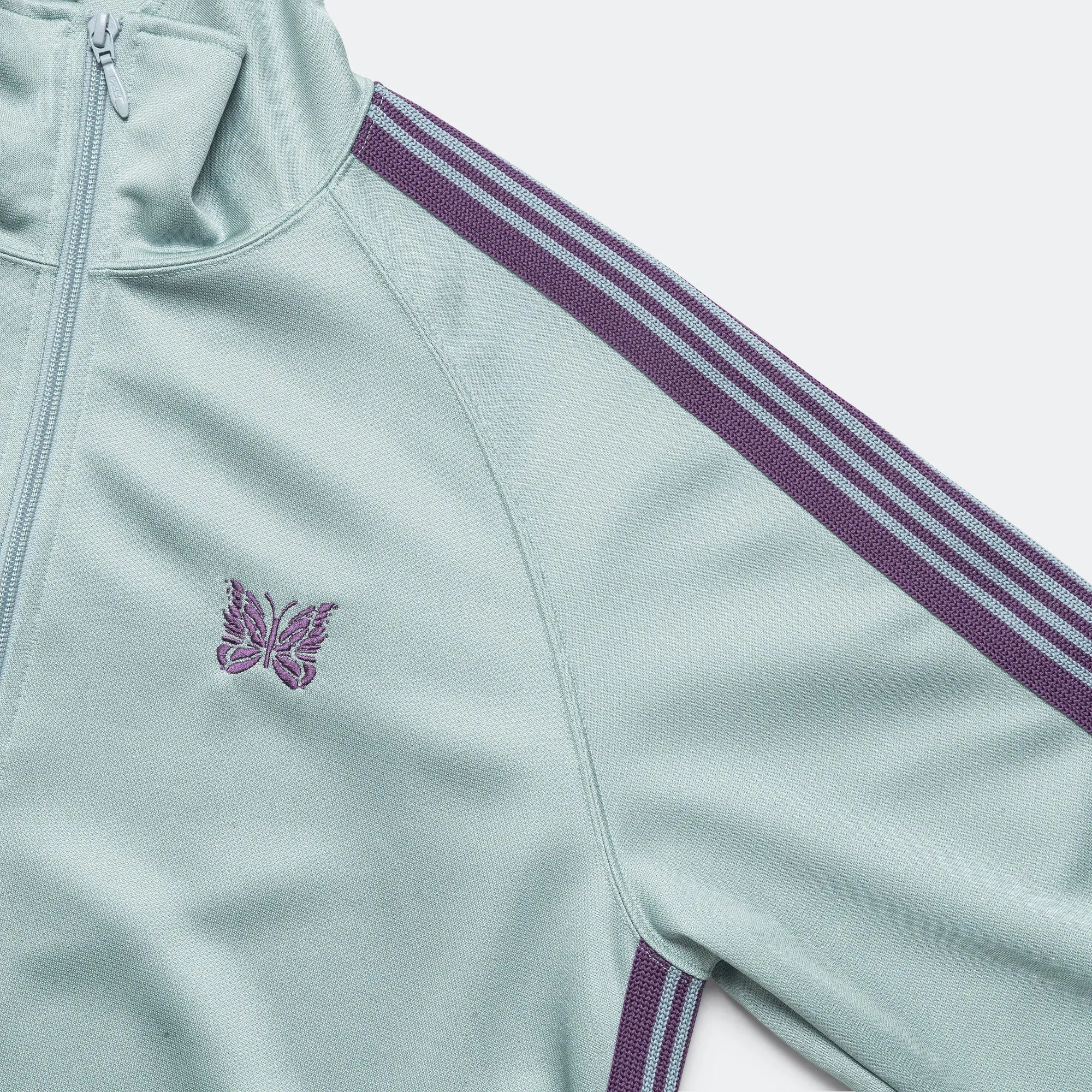 Track Jacket - Sax Poly Smooth