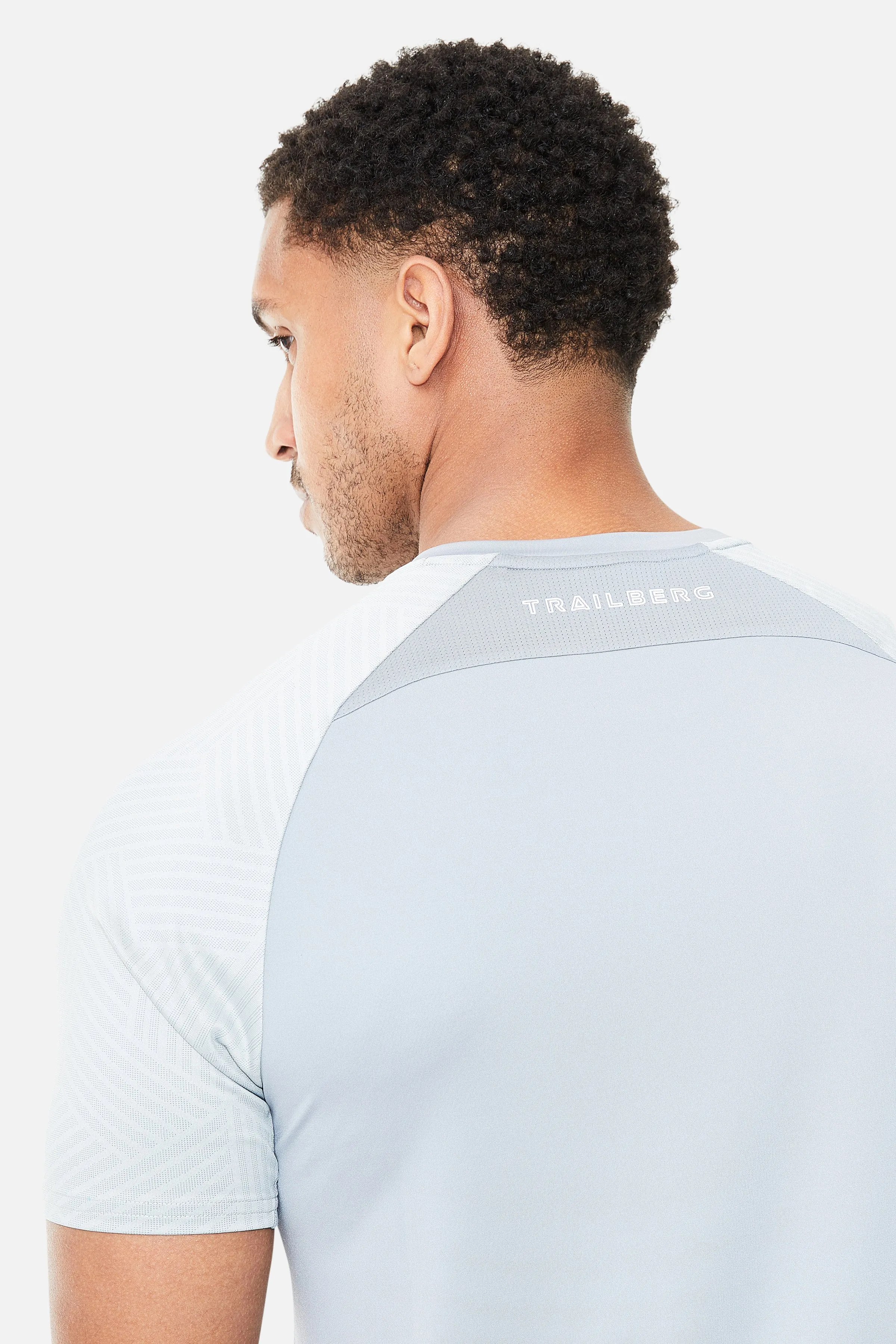 Trailberg Axis Jacquard T Shirt - Grey