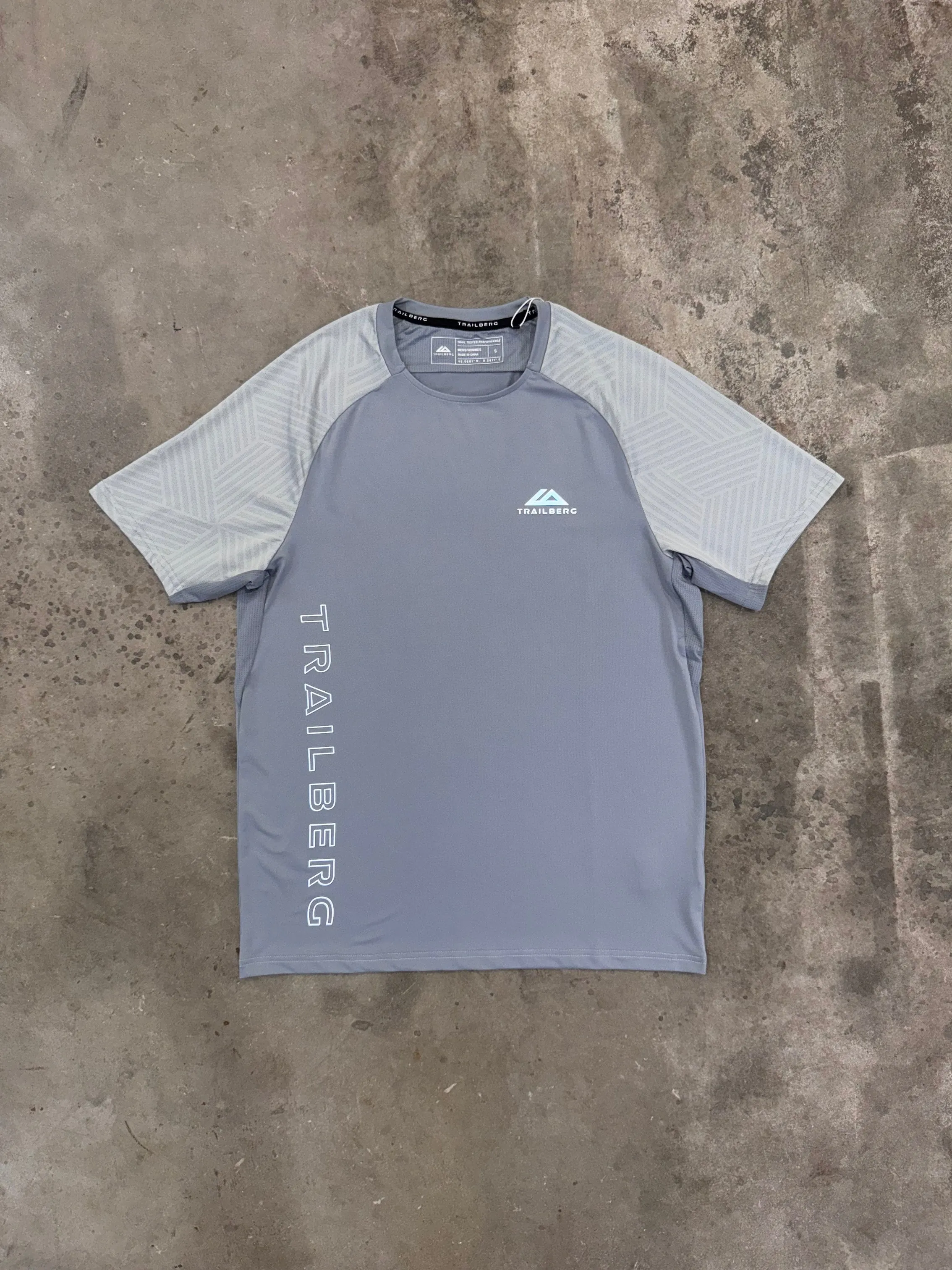 Trailberg Axis Jacquard T Shirt - Grey