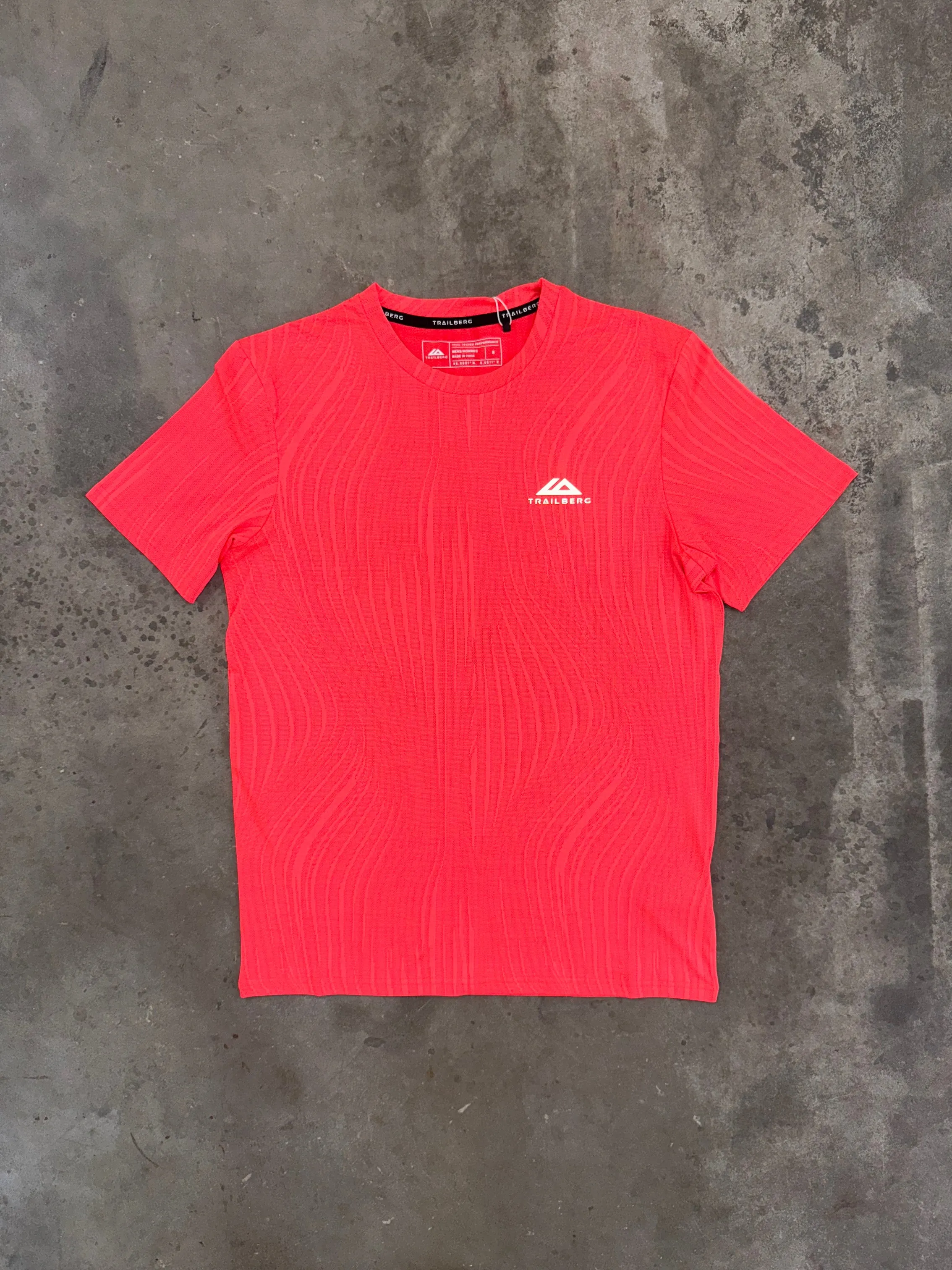 Trailberg Vertex Jacquard T Shirt - Coral