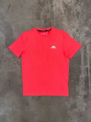 Trailberg Vertex Jacquard T Shirt - Coral