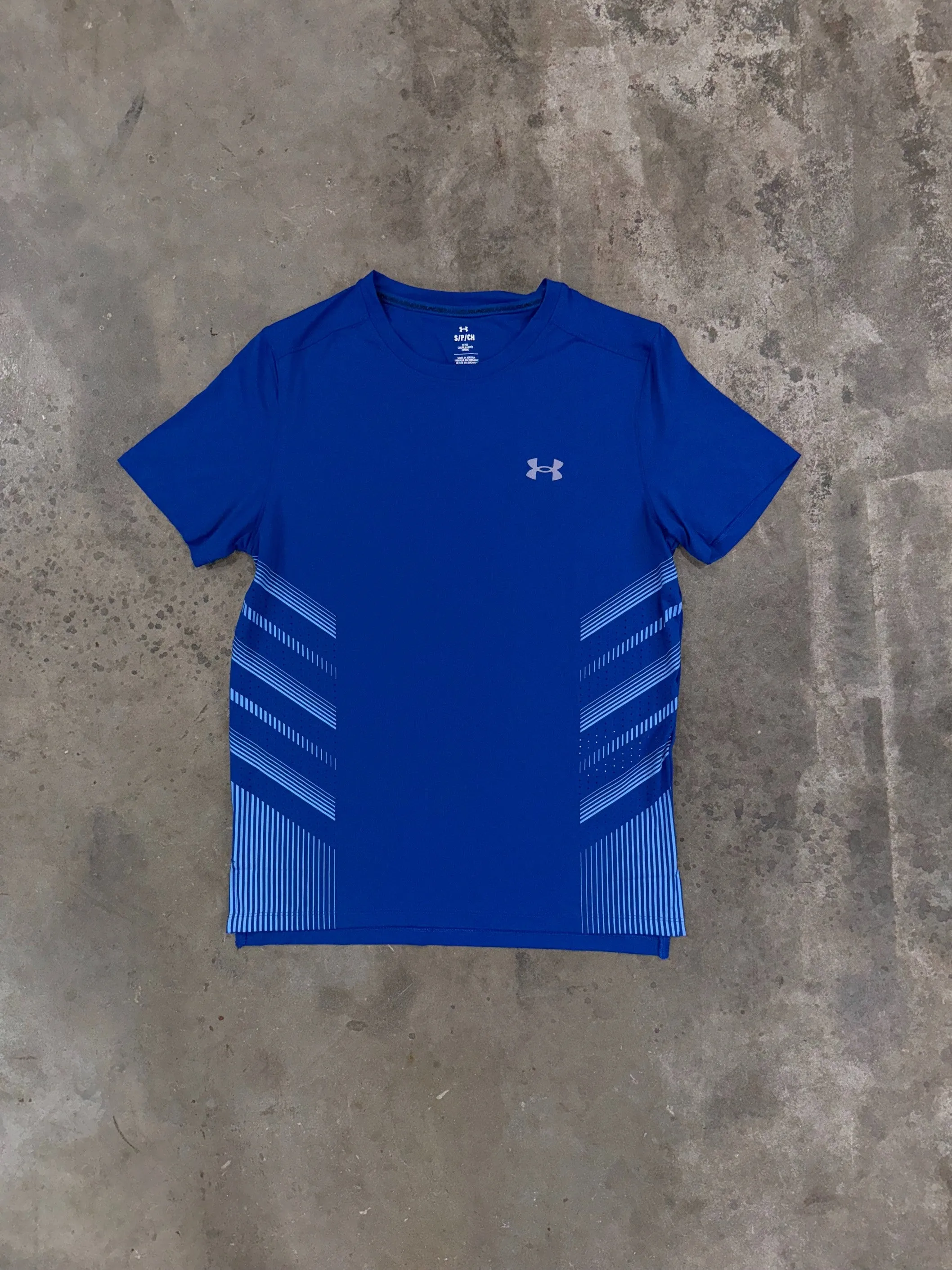 Under Armour Launch Graphic T Shirt - Tech Blue