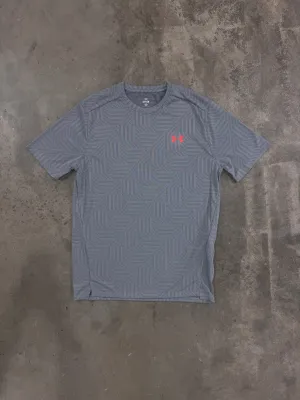 Under Armour Vent Geotessa T Shirt - Grey / Fire