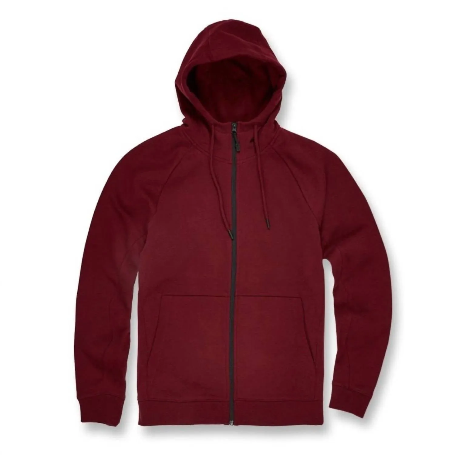 Uptown Zip Hoodie In Wine