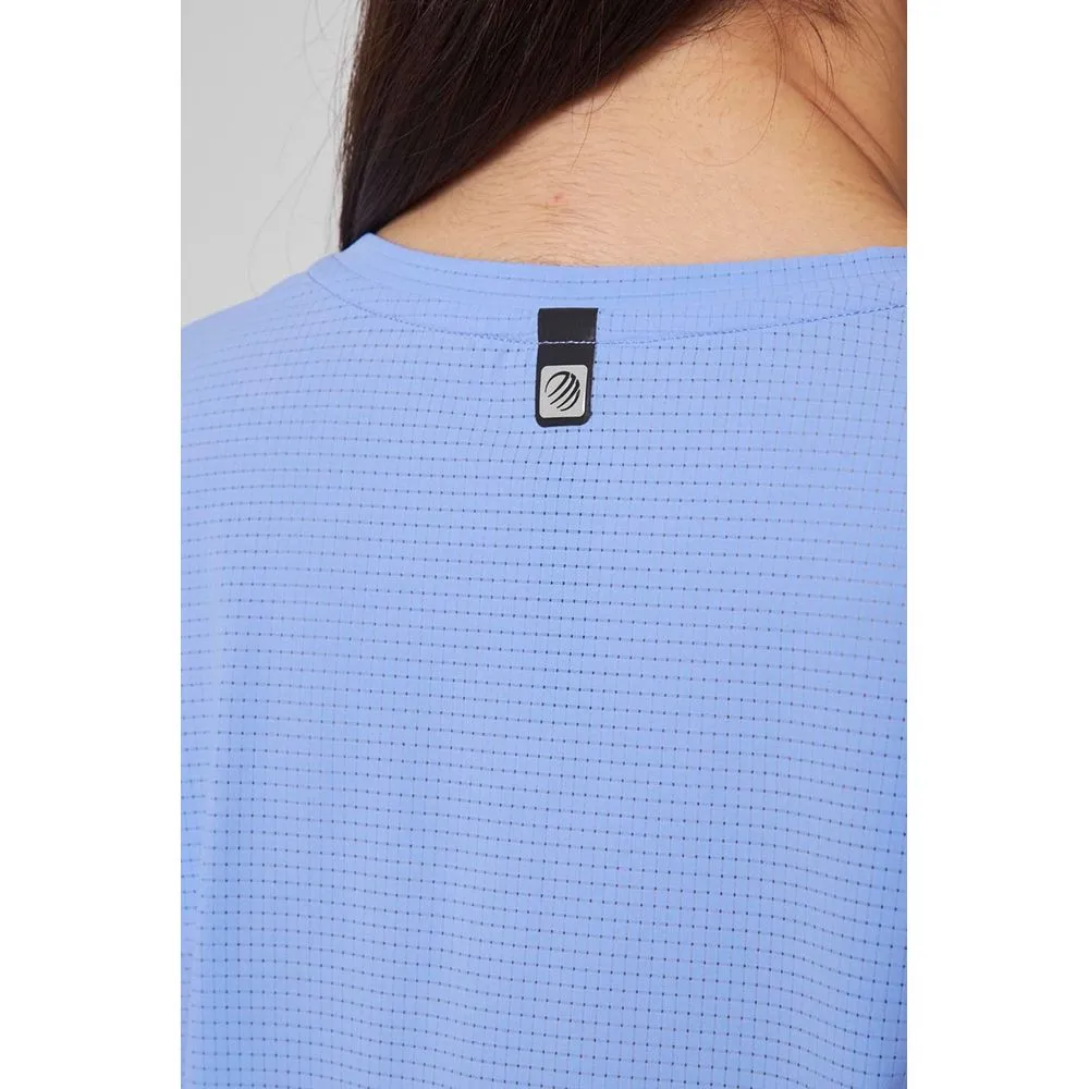 Womens Aerate Run  Short Sleeve Tee - Jacaranda