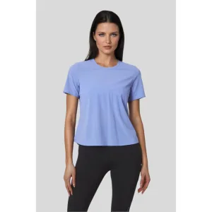 Womens Aerate Run  Short Sleeve Tee - Jacaranda