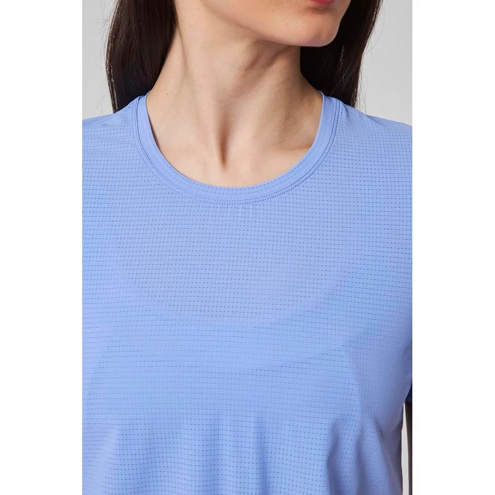 Womens Aerate Run  Short Sleeve Tee - Jacaranda