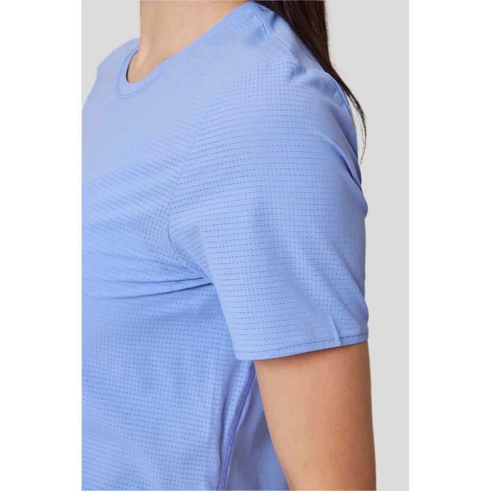 Womens Aerate Run  Short Sleeve Tee - Jacaranda