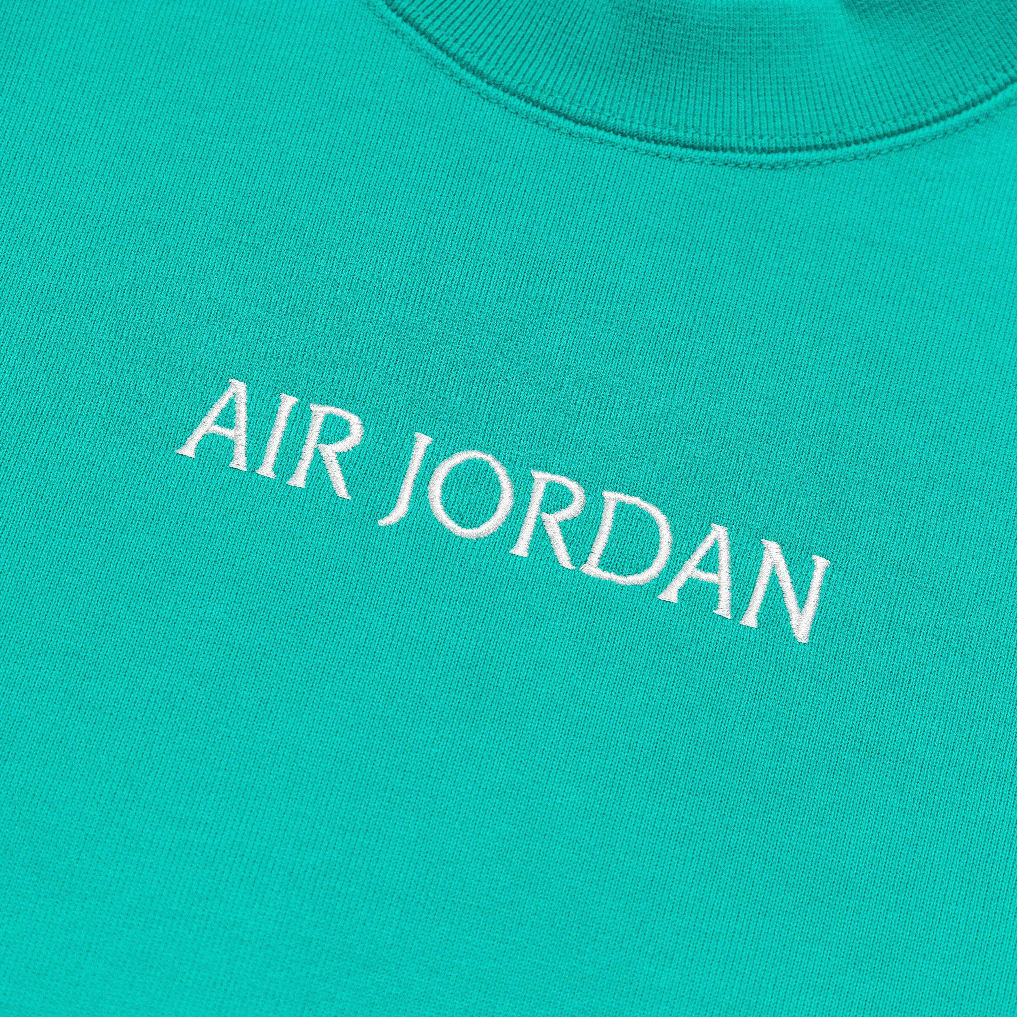 Womens Air Jordan SP Fleece Crewneck - New Emerald/Sail
