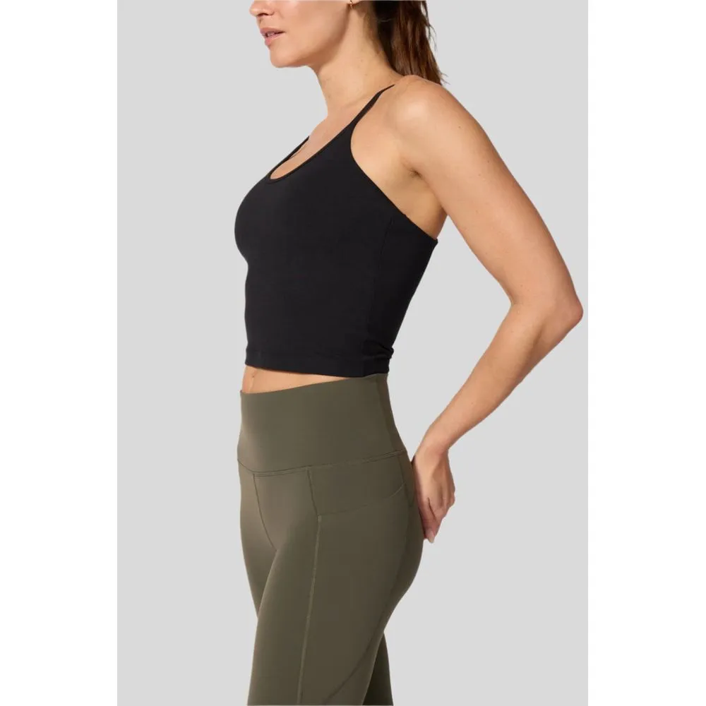 Womens Balance Racerback Sports Bra - Black