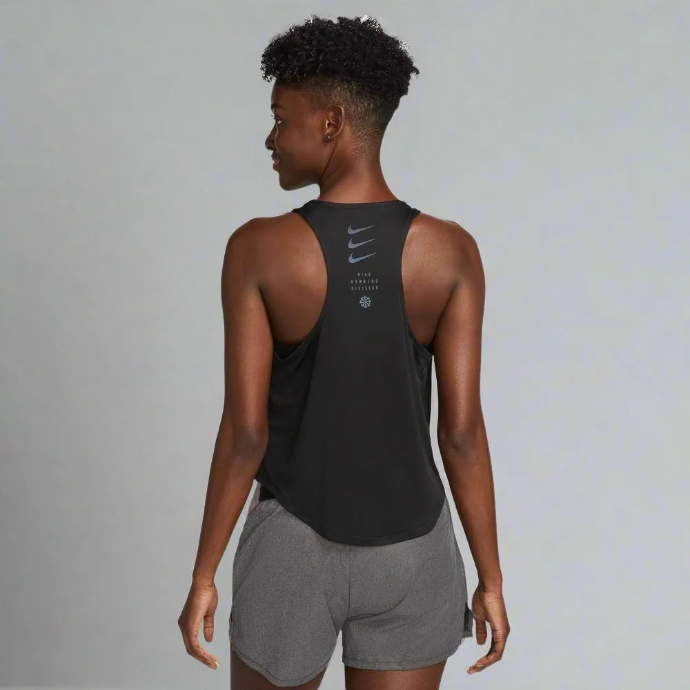 Womens Dri-FIT Run Division Running Tank Top - Black