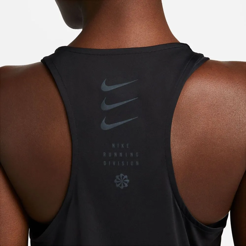 Womens Dri-FIT Run Division Running Tank Top - Black