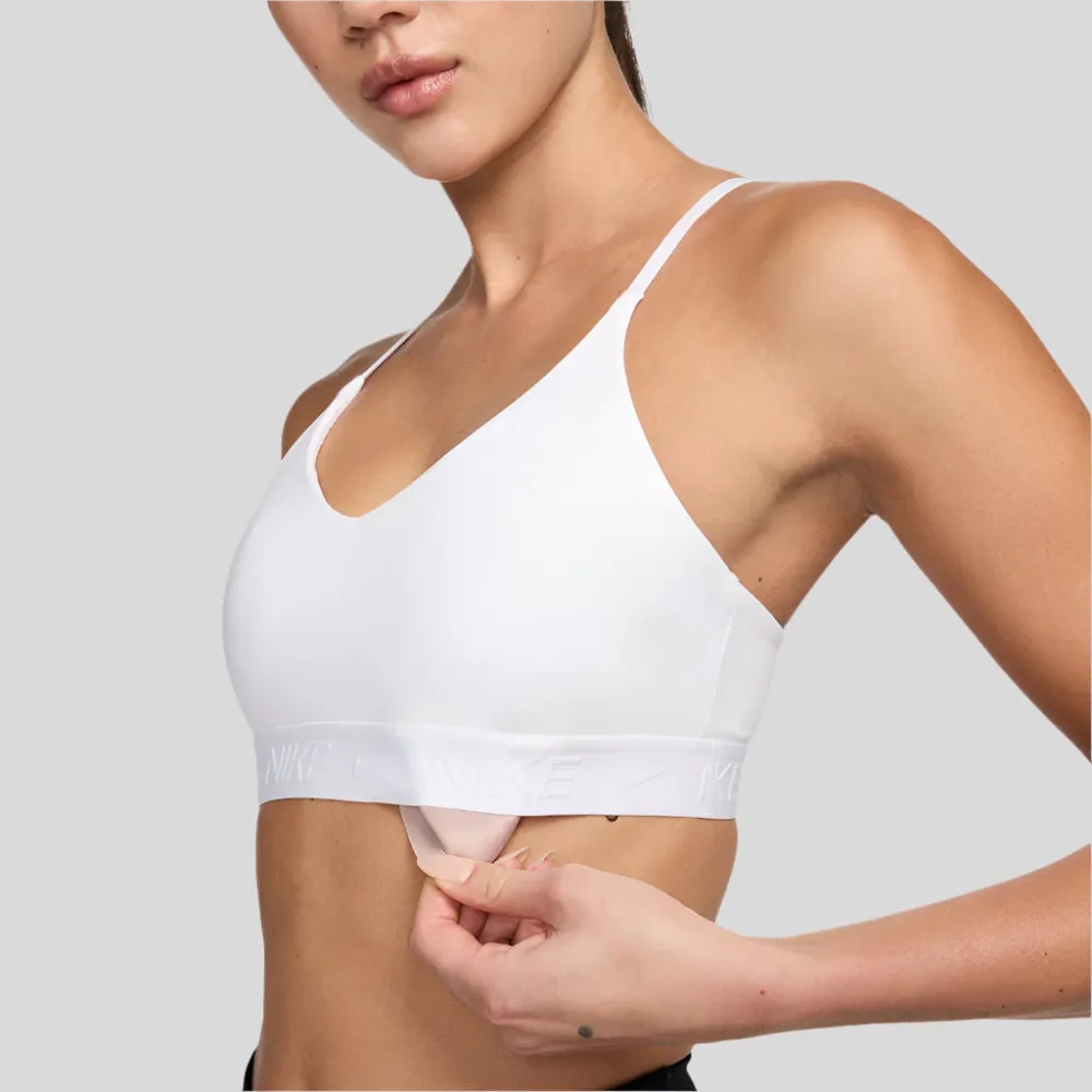 Womens Indy Light Support Bra - White/Stone Mauve