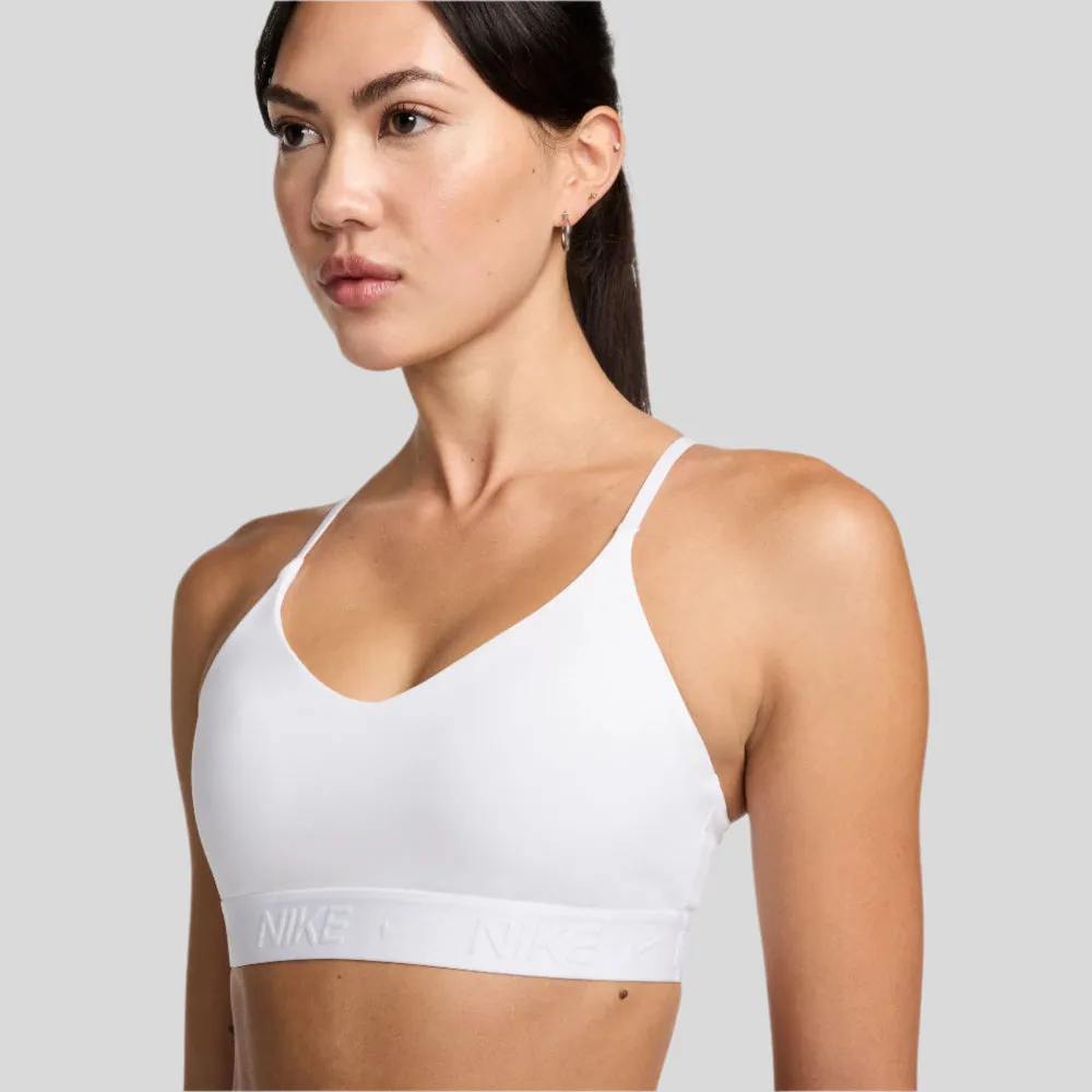 Womens Indy Light Support Bra - White/Stone Mauve