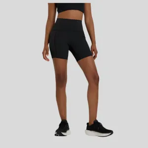 Womens NB Sleek Pocket High Rise Short 6" - Black
